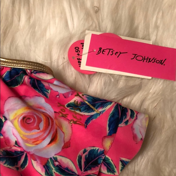 BETSEY JOHNSON GIRL’S 2PC SWIM PINK - Picture 5 of 6